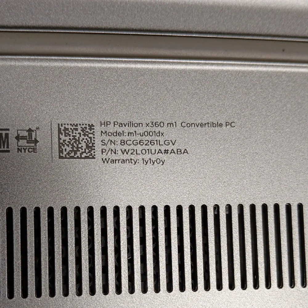 HP Sleek Silver Laptop